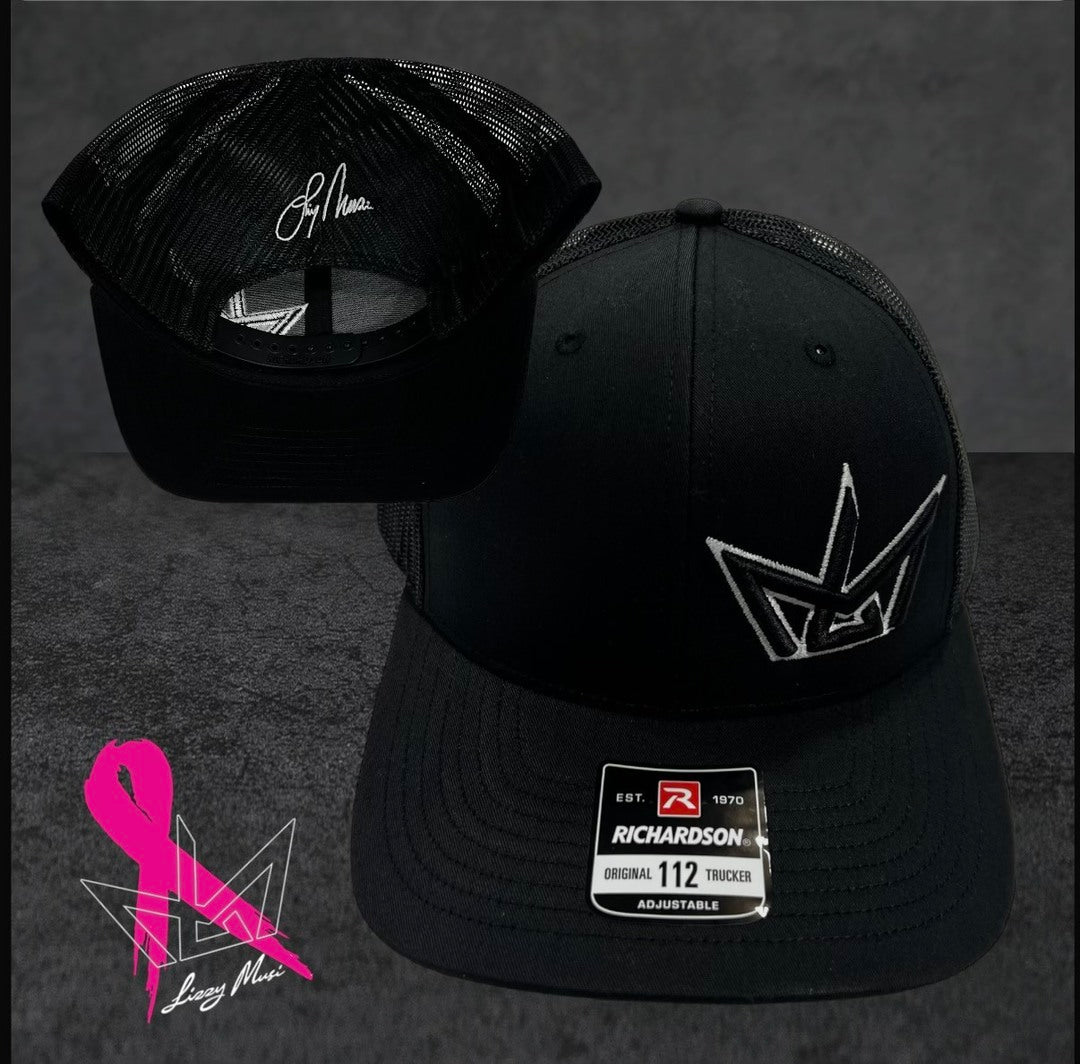 White LM Logo Snapback