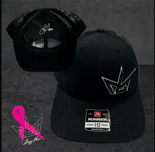 White LM Logo Snapback